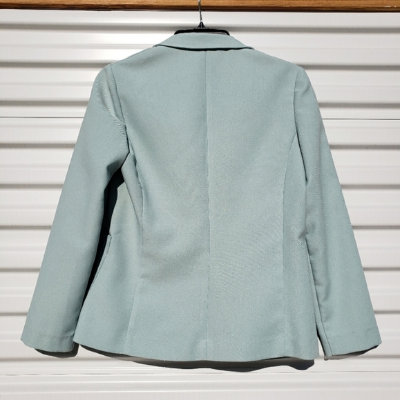 VTG The Petite Concept aquamarine unlined blazer - Picture 3 of 5